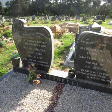 STROEBEL Cornelius Salomon 1912-1988 &amp; Sarah Johanna 1919-1985