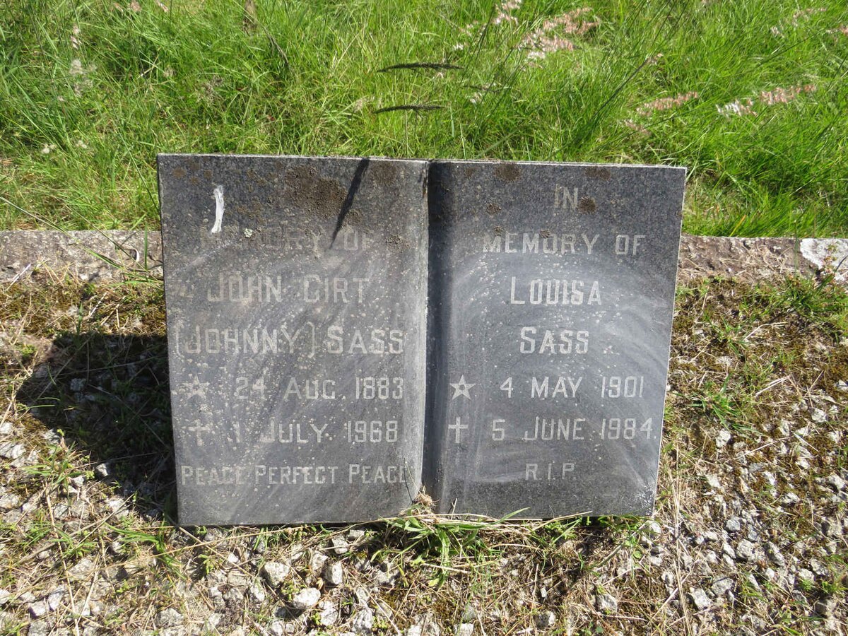 SASS John Girt 1883-1968 &amp; Louisa 1901-1984