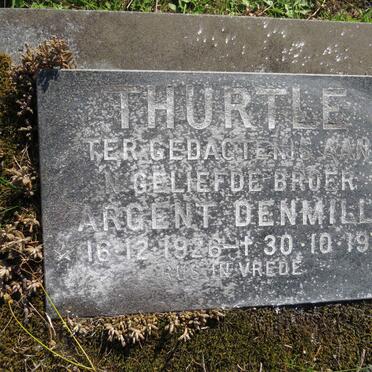 THURTLE Argent Denmill 1926-1977