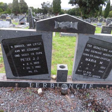 TERBLANCHE Pieter J.J. 1922-1980 & Maria M. 1923-1993