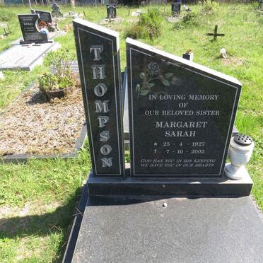 THOMPSON Margaret Sarah 1927-2002