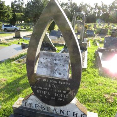 TERBLANCHE Leon 1943-1989 &amp; Ethel Louie 1943-