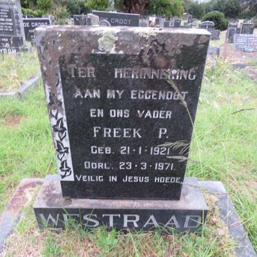 WESTRAAD Freek P. 1921-1971