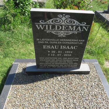 WILDEMAN Esau Isaac 1924-2016