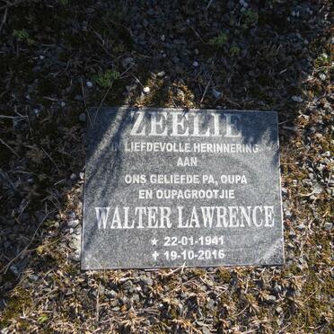 ZEELIE Walter Lawrence 1941-2016