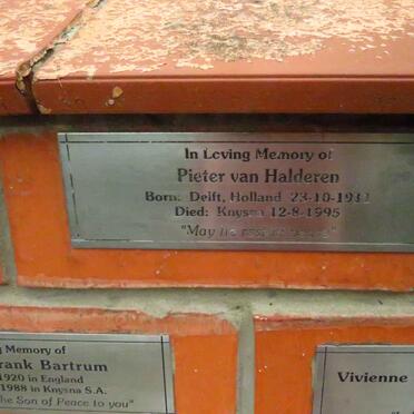 HALDEREN Pieter, van 1911-1995