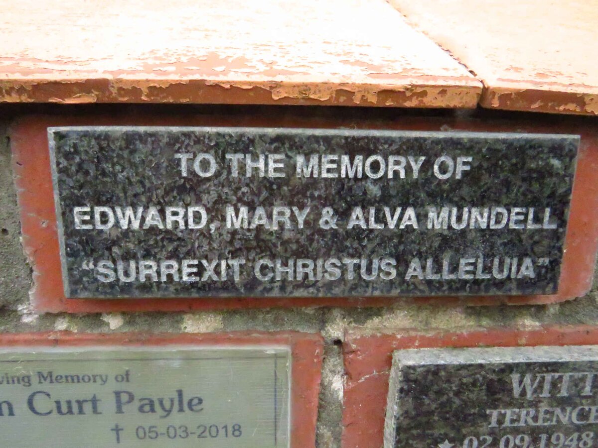 MUNDELL Edward :: MUNDELL Mary :: MUNDELL Alva