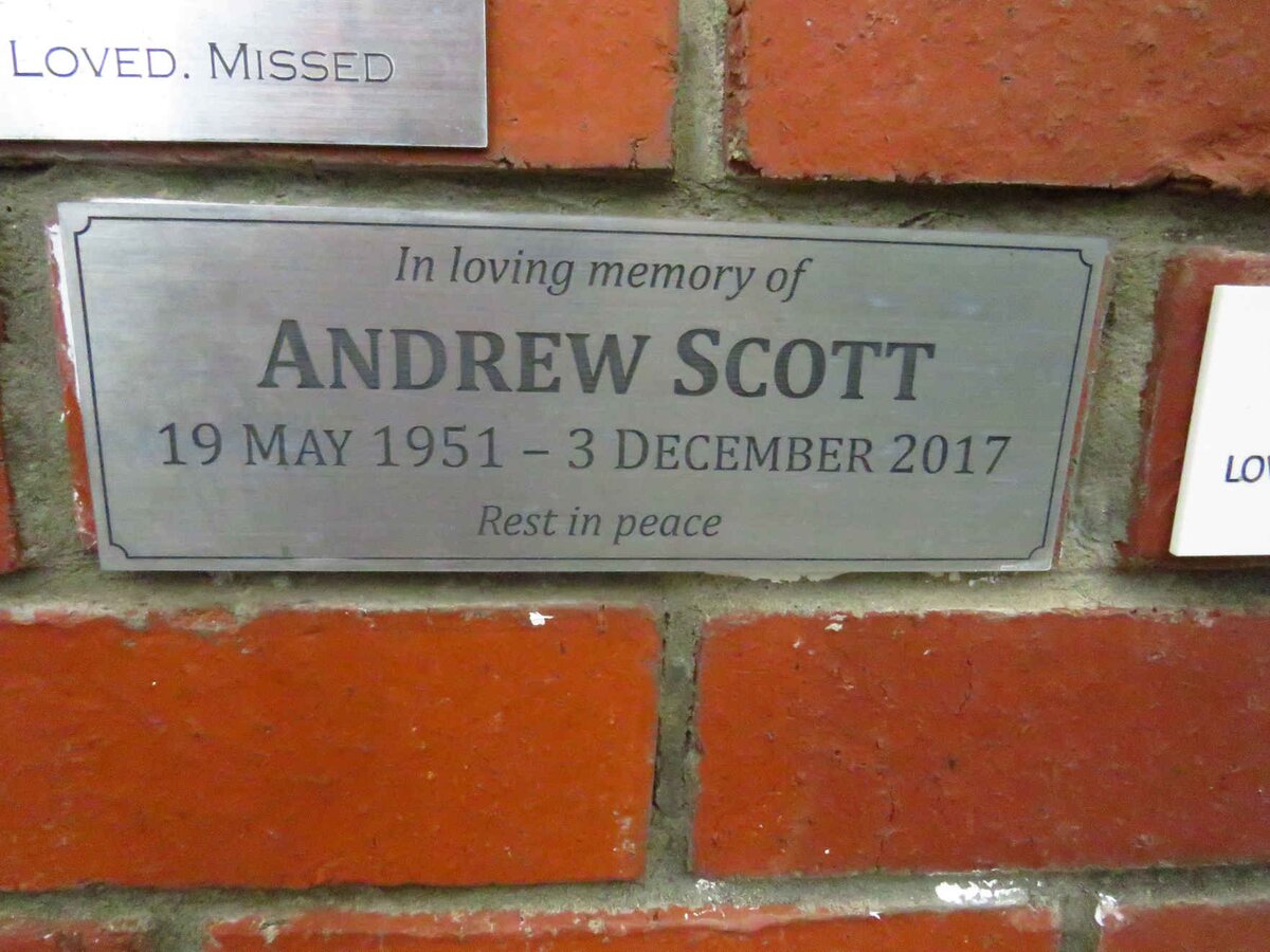 SCOTT Andrew 1951-2017