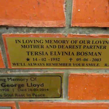 BOSMAN Tersia Elvinia 1952-2003