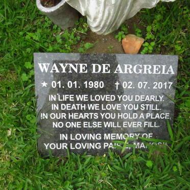 ARGREIA Wayne, de 1980-2017