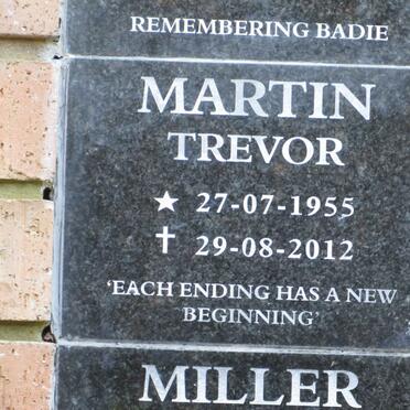 MARTIN Trevor 1955-2012