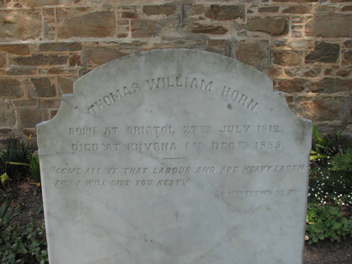 HORN Thomas William 1812-1885