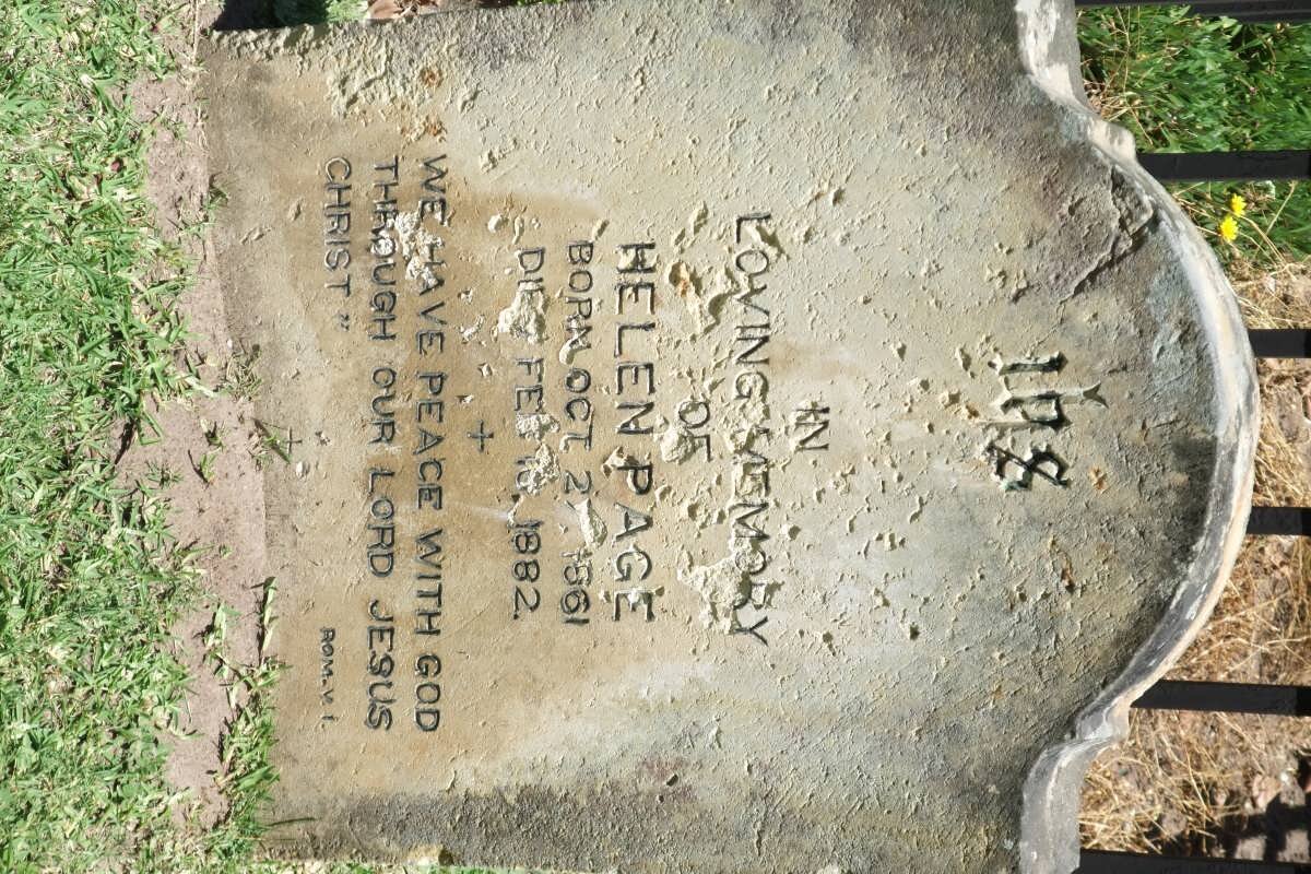 PAGE Helen 1861-1882