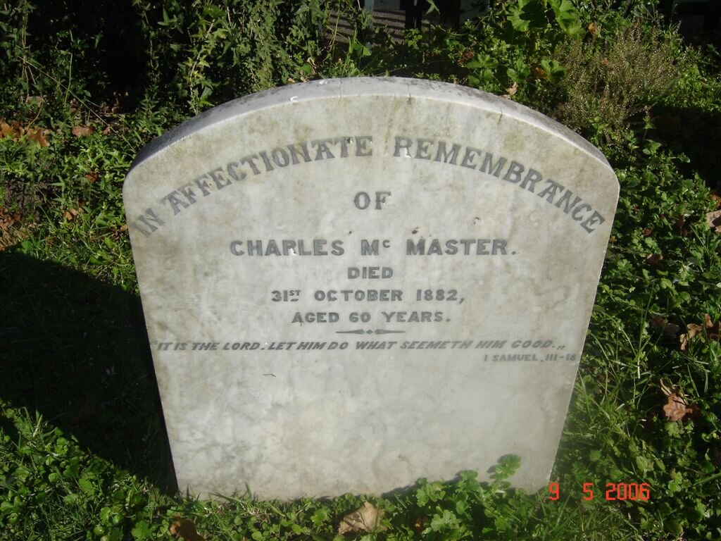 McMASTER Charles -1882