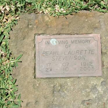 STEVENSON Pearl Laurette 1912-2005