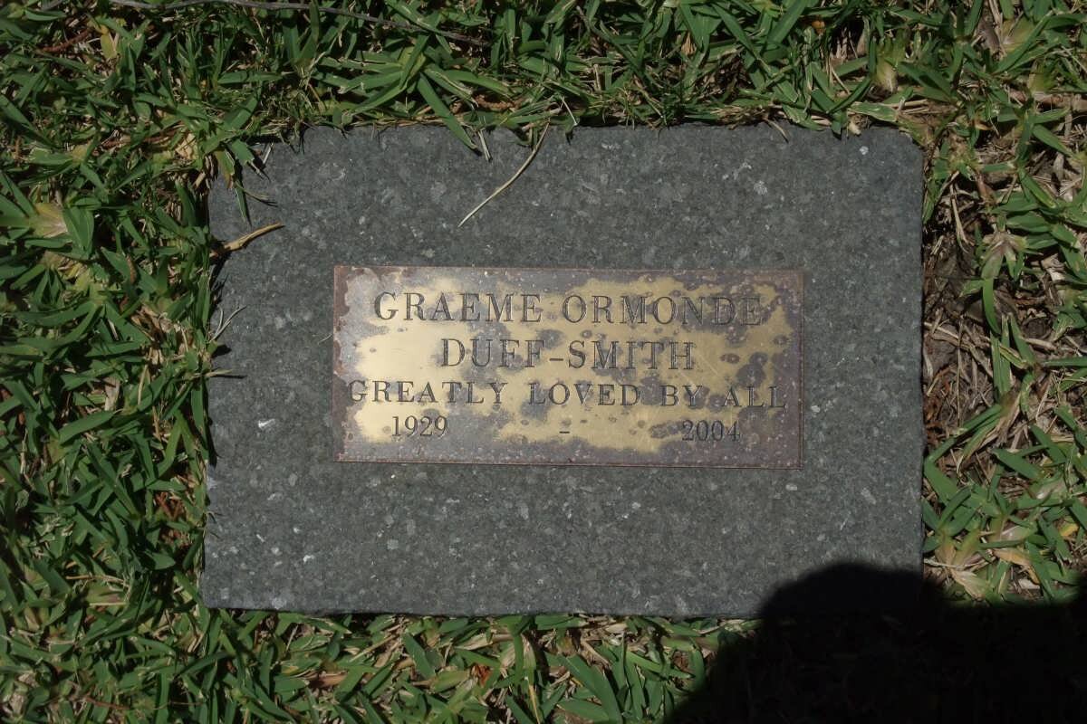 SMITH Graeme Ormonde, Duff 1929-2004