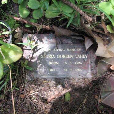 VAHEY Gloria Doreen 1925-1997