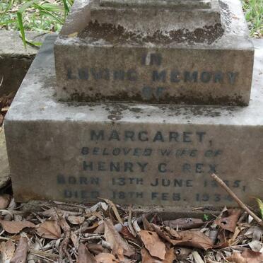 REX Margaret 1865-1934