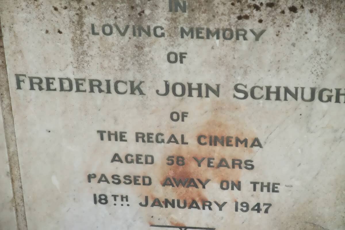 SCHNUGH Frederick John  -1947