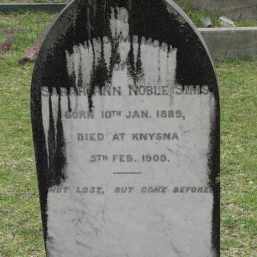 SIMS Sarah Ann Noble 1889-1909