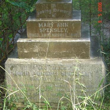 SPENSLEY John Joseph -1929 &amp; Mary Ann -1919