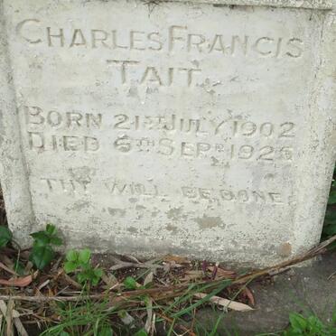 TAIT Charles Francis 1902-1925
