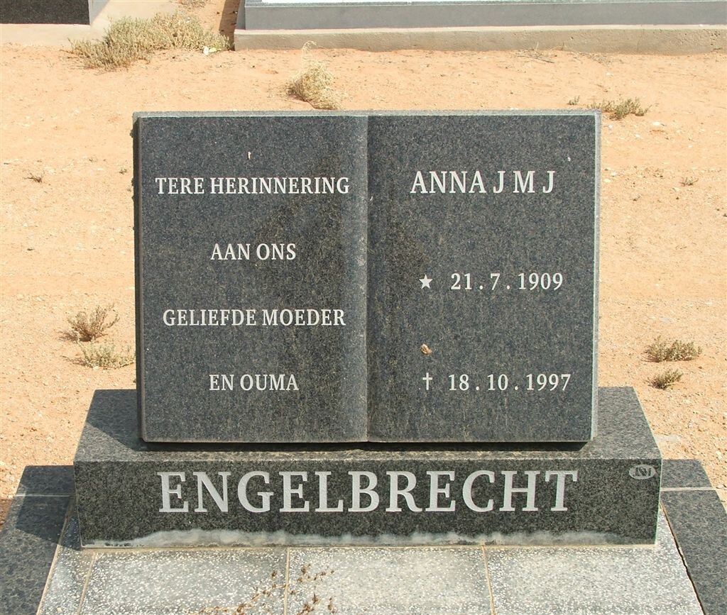 ENGELBRECHT Anna J.M.J. 1909-1997