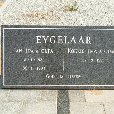 EYGELAAR Jan 1922-1994 &amp; Kokkie 1927-