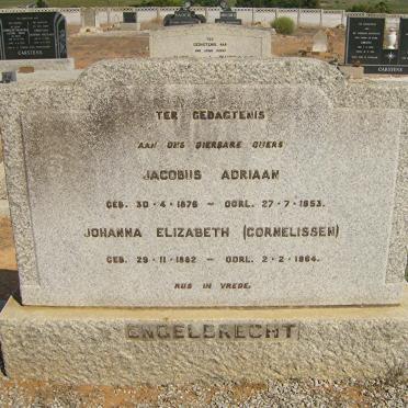ENGELBRECHT Jacobus Adriaan 1876-1953 &amp; Johanna Elizabeth CORNELISSEN 1882-1964