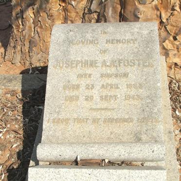 FOSTER Josephine A.A. nee SIMPSON 1883-1943