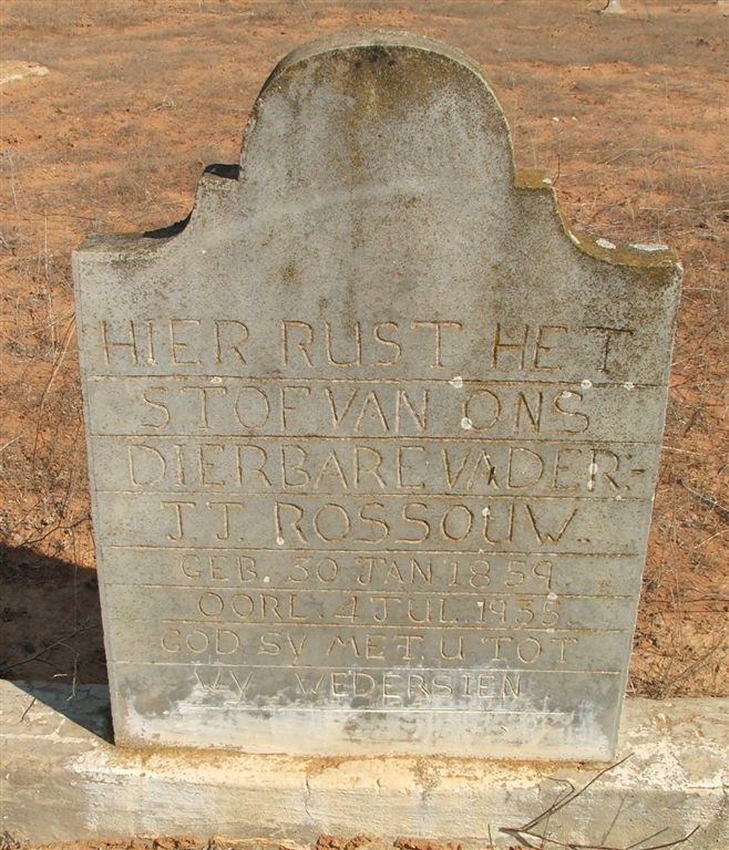 ROSSOUW J.J. 1859-1935