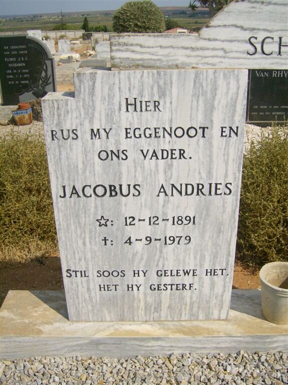 SCHREUDER Jacobus Andries 1891-1971