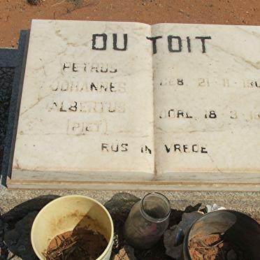 TOIT Petrus Johannes Albertus, du 1906-1987