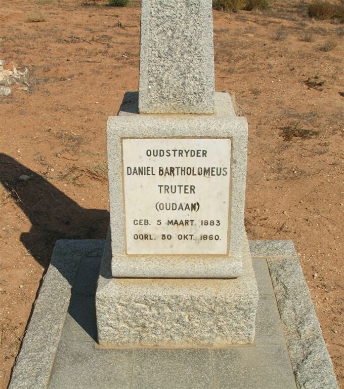 TRUTER Daniel Bartholomeus 1883-1960