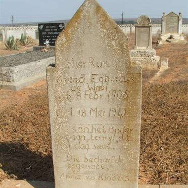 WAAL Arend Egbertus, de 1905-1941