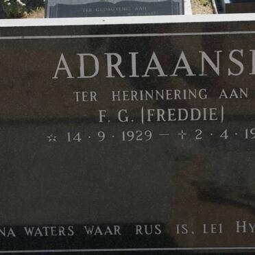 ADRIAANSE F.G. 1929-1992