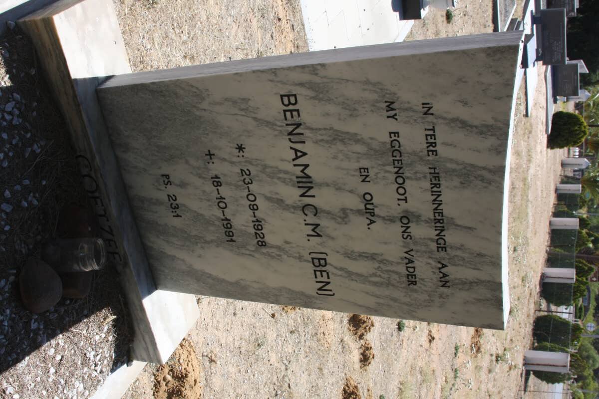 COETZEE Benjamin C.M. 1928-1991