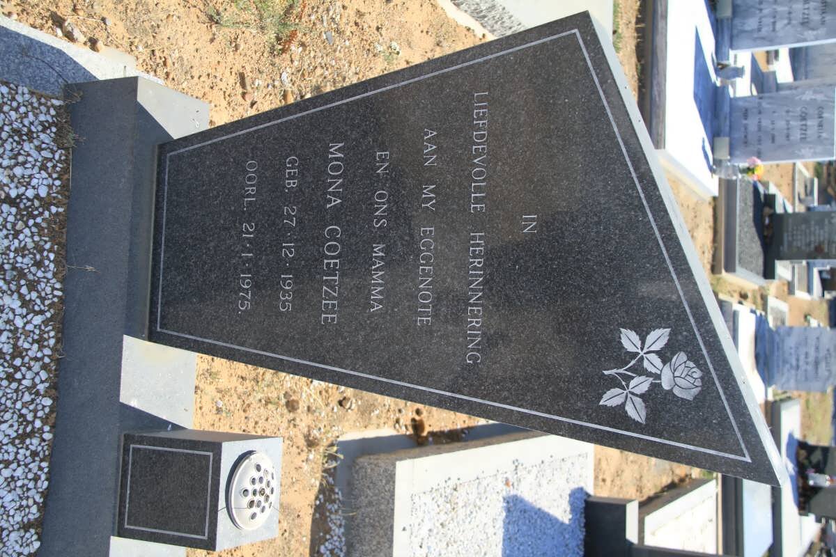 COETZEE Mona 1935-1975