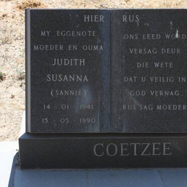 COETZEE Judith Susanna 1941-1990