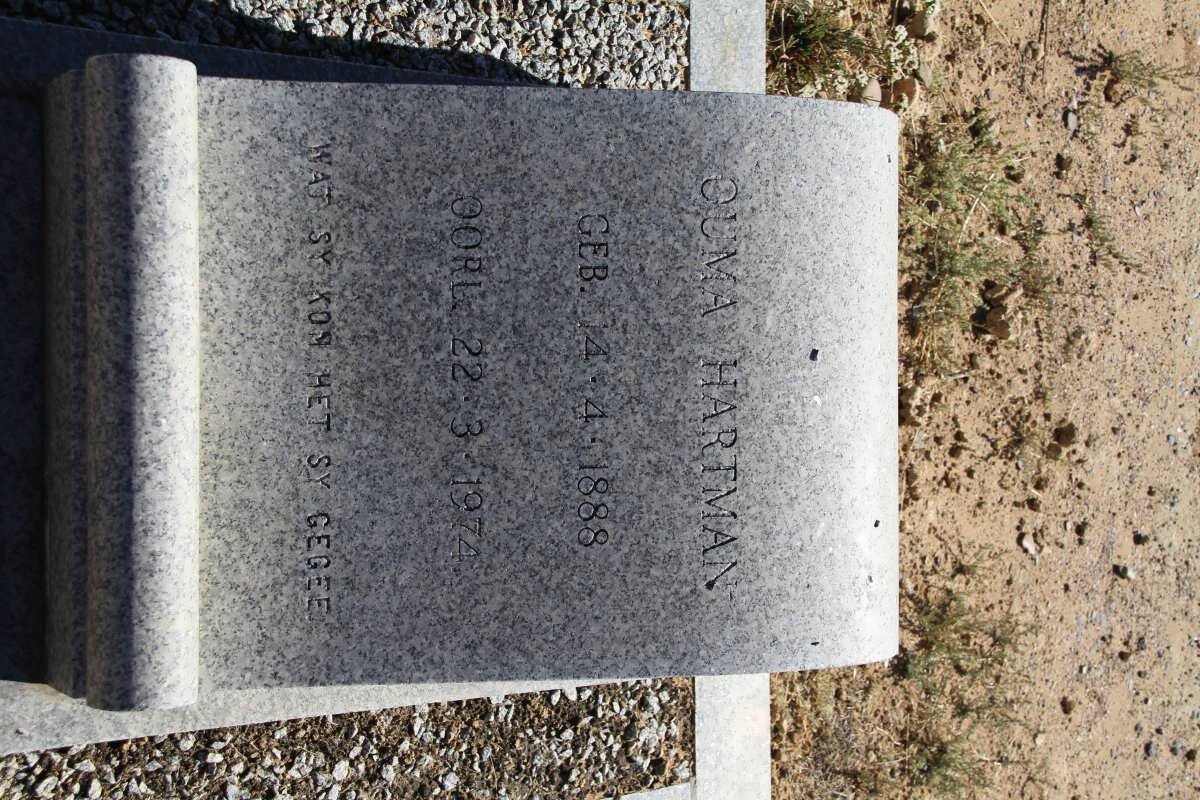 HARTMAN Ouma 1888-1974