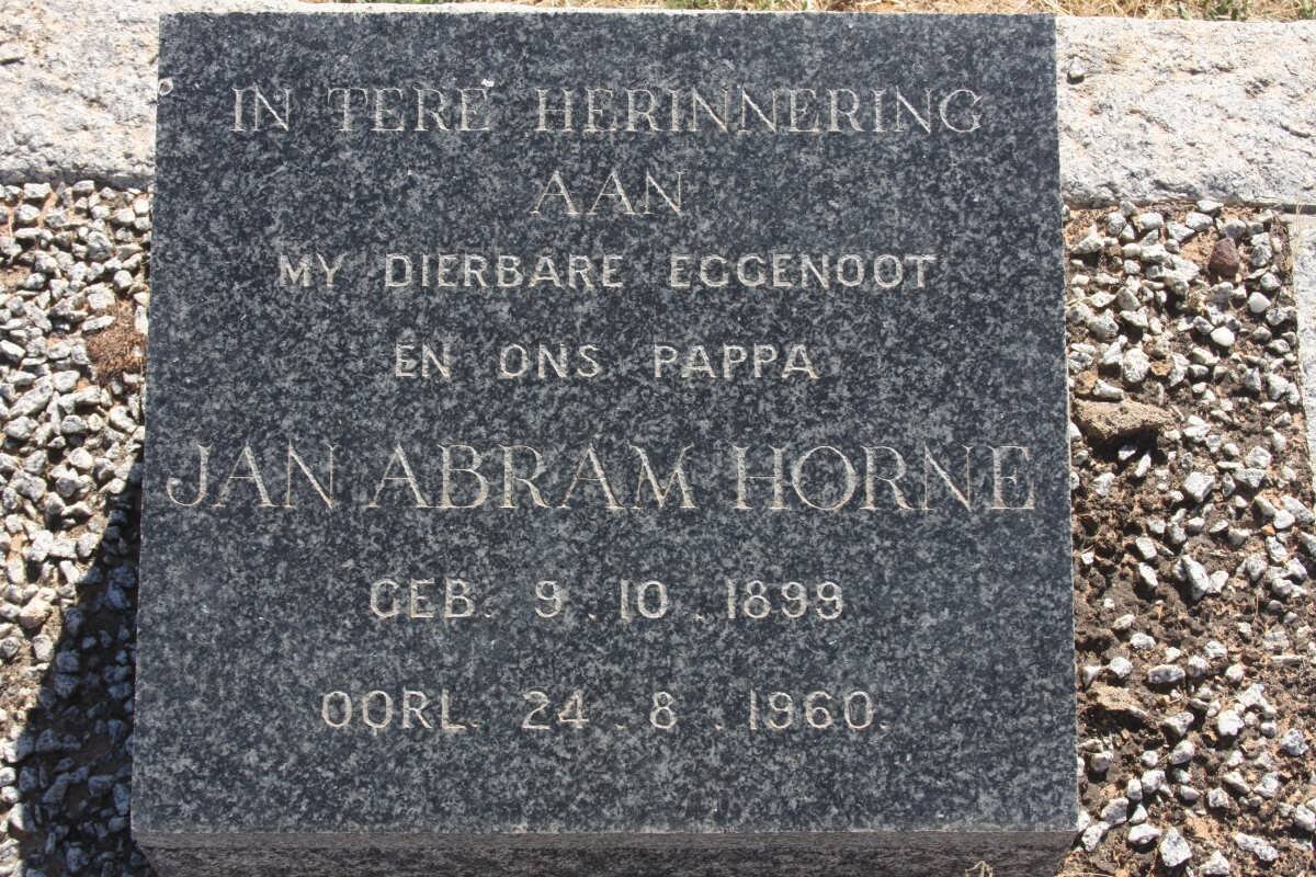 HORNE Jan Abram 1899-1960