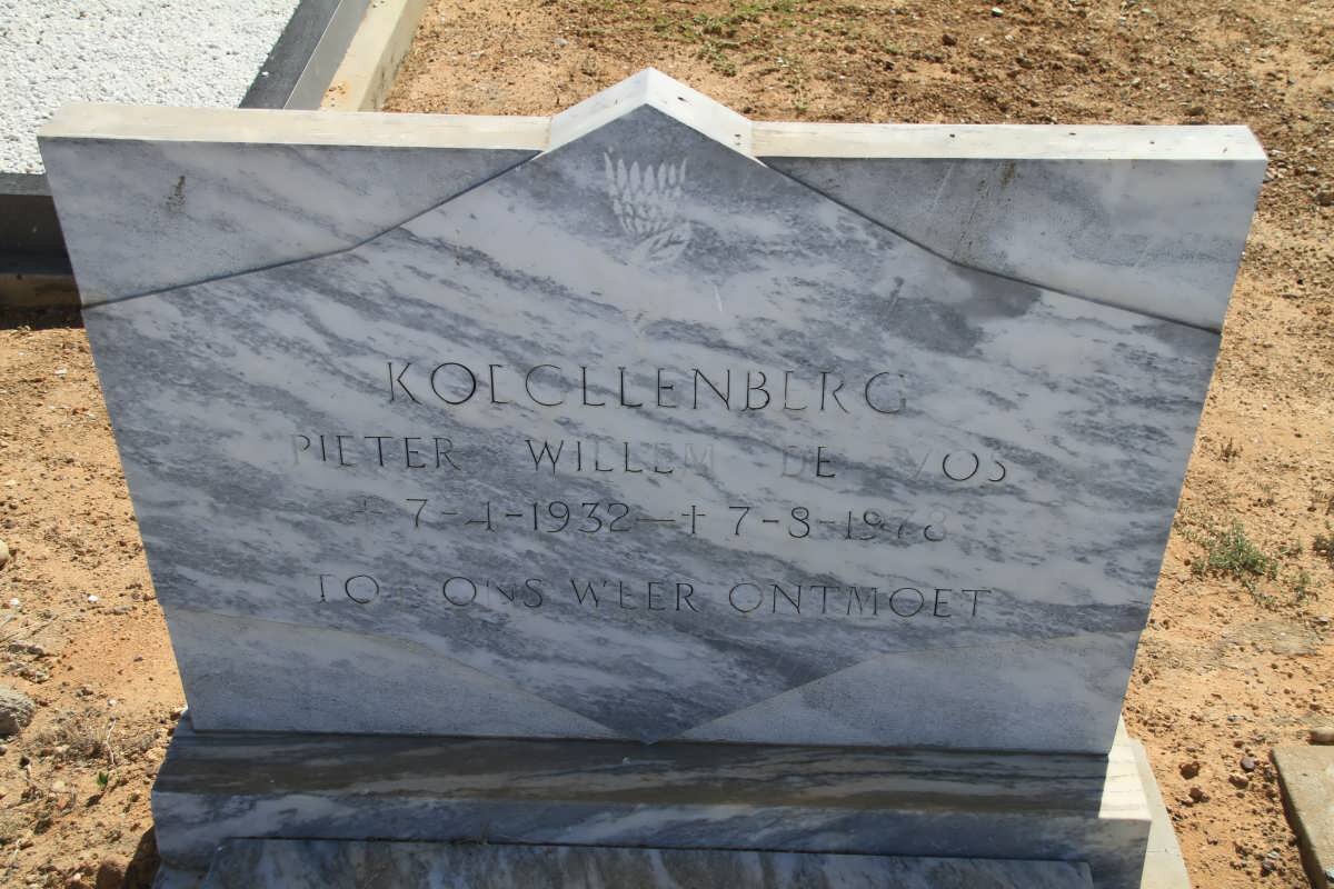 KOEGELENBERG Pieter Willem De Vos 1932-1978