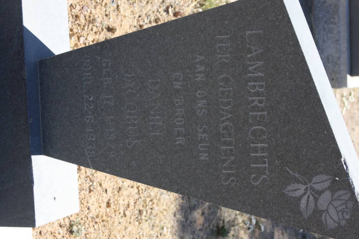 LAMBRECHTS Daniel Jacobus 1929-1938