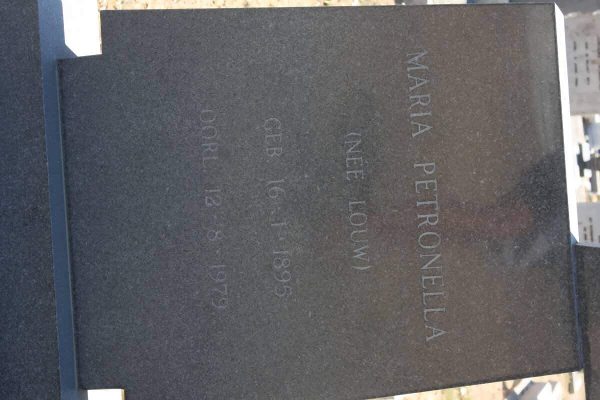 LAMBRECHTS Maria Petronella nee LOUW 1895-1979