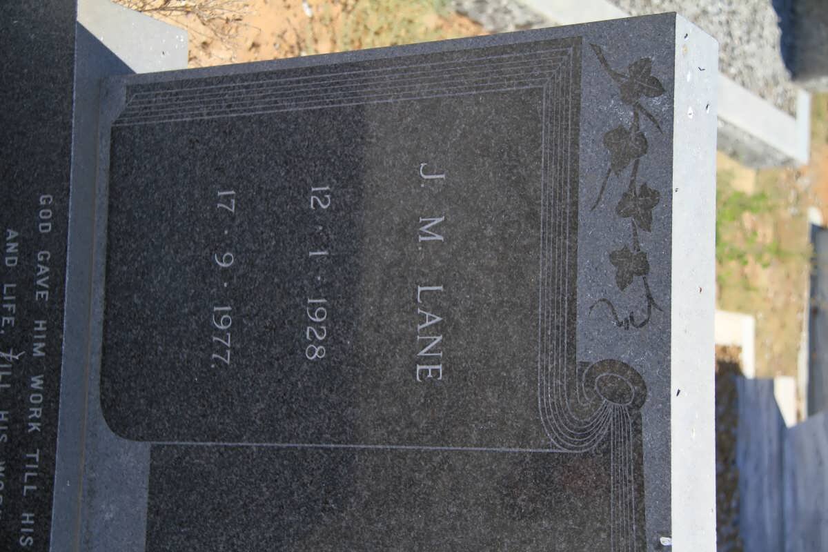LANE J.M. 1928-1977