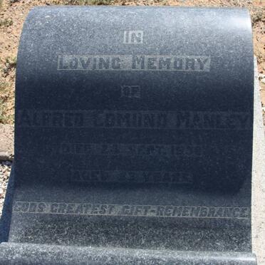 MANLEY Alfred Edmund -1938