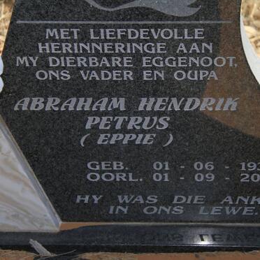 MOUTON Abraham Hendrik Petrus 1935-2001 