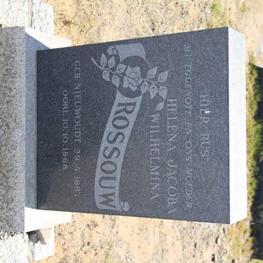 ROSSOUW Helena Jacoba Wilhelmina nee NIEUWOUDT 1887-1968