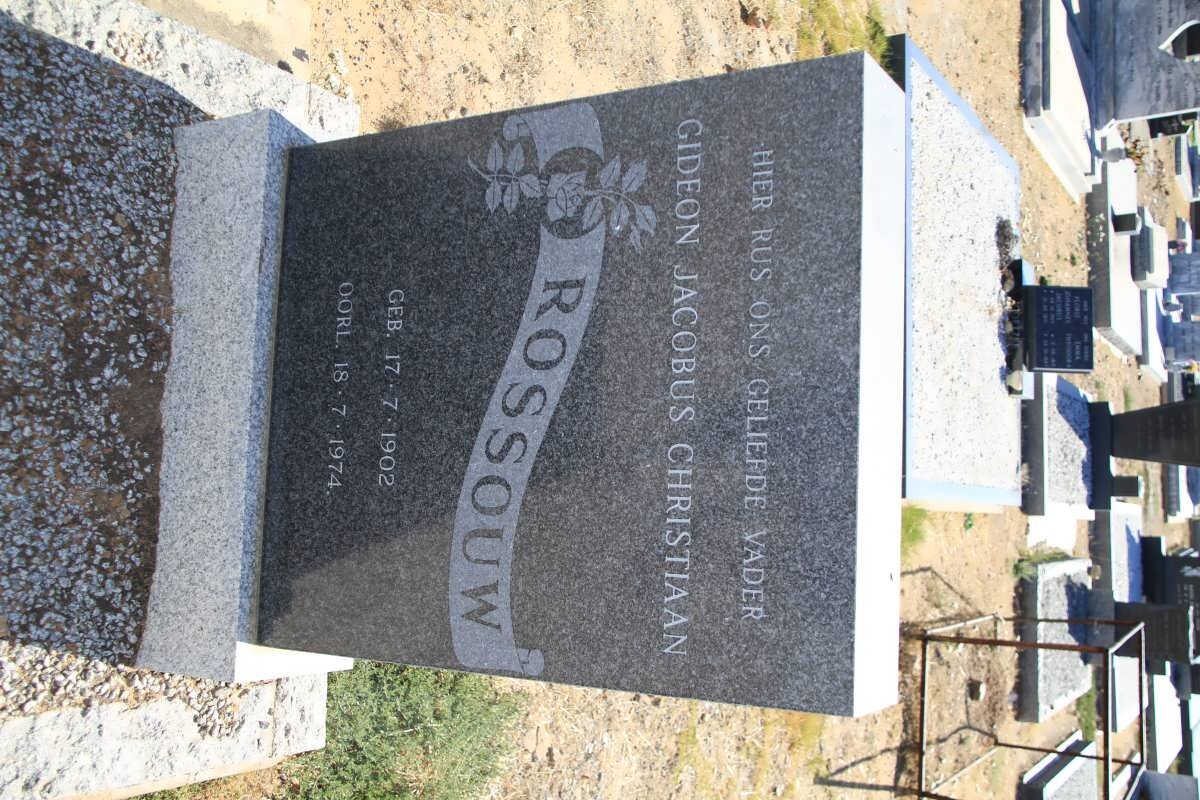 ROSSOUW Gideon Jacobus Christiaan 1902-1974