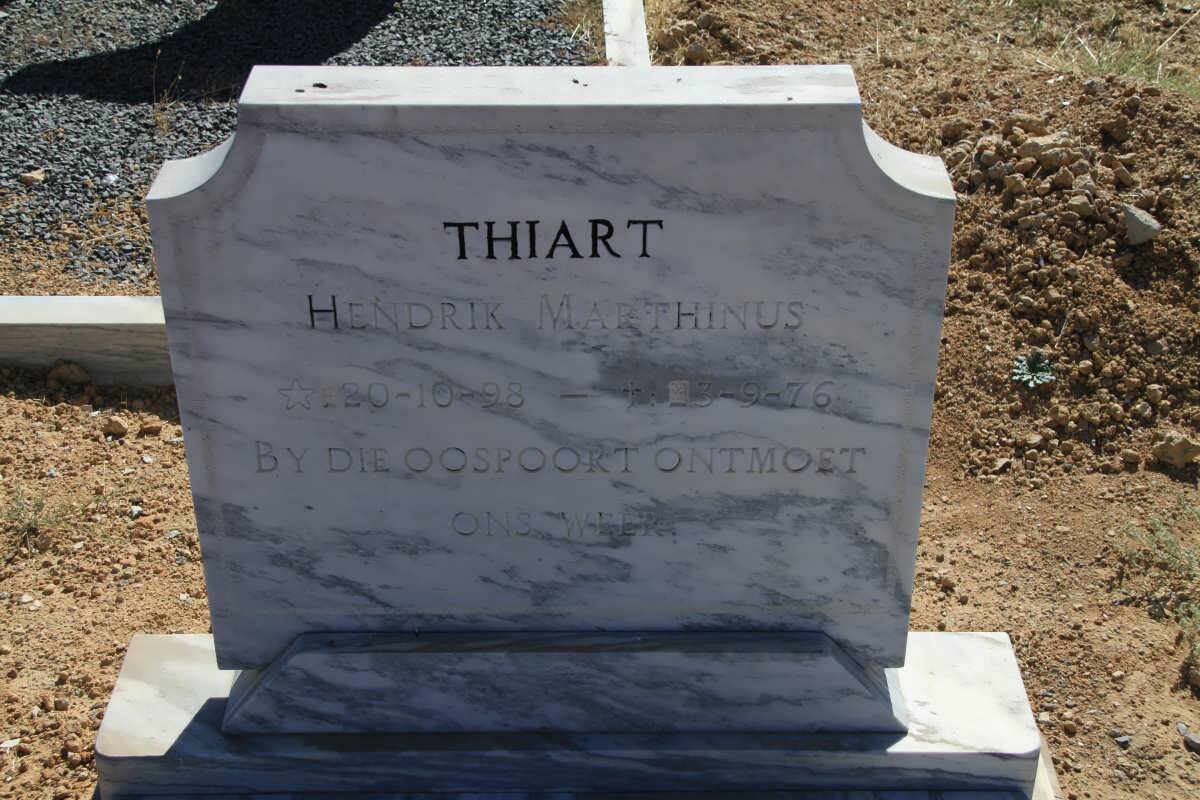 THIART Hendrik Marthinus 1898-1976